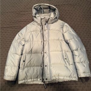 Gray Puffer Jacket with Hood - Super Puff TNA ARITZIA SMALL